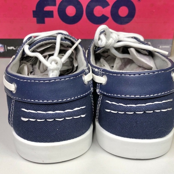 Los Angeles RAMS Men's Sizes Low Top Boat Shoe Navy Side Logo - Picture 4 of 10